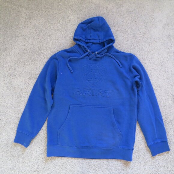 Ariat Mens Branded Hoodie/Jacket Size M Blue #10023655 - Picture 3 of 8